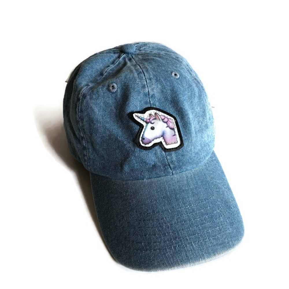 Aliens of Brooklyn Unicorn Denim Baseball Cap